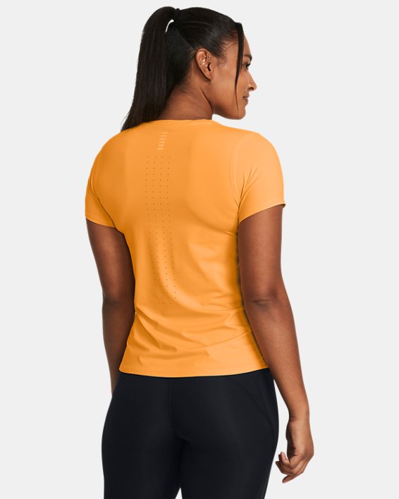 Women's UA Launch Elite Short Sleeve, Orange, pdpMainDesktop image number 1